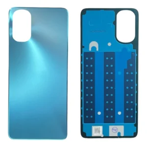 TAPA TRASERA MOTO G22 CELESTE LOGO